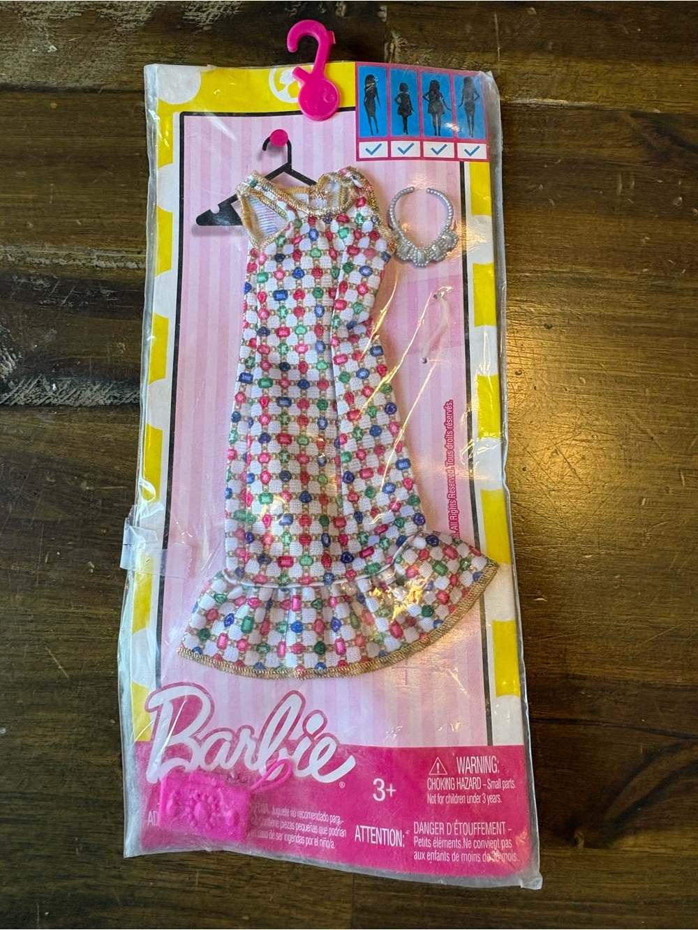 Barbie Complete Fashion FCT22 2016 Brand Party Dress Necklace Purse NEW Gem